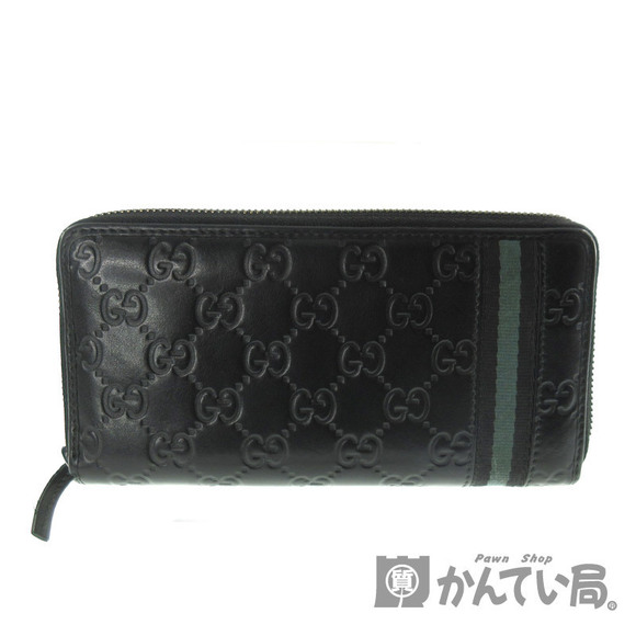 Gucci Zip Long Black Leather Wallet - Picture 1 of 7